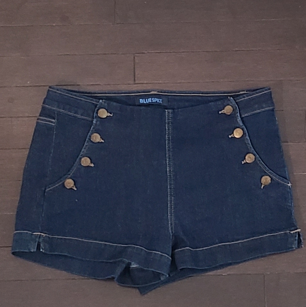 "sailor" Jean shorts